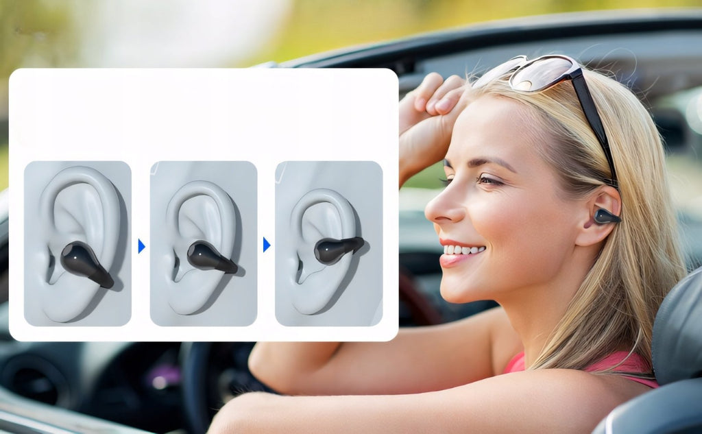 Słuchawki zauszne bluetooth 5.3 przewodnictwo kostne IPX7 | REEVE