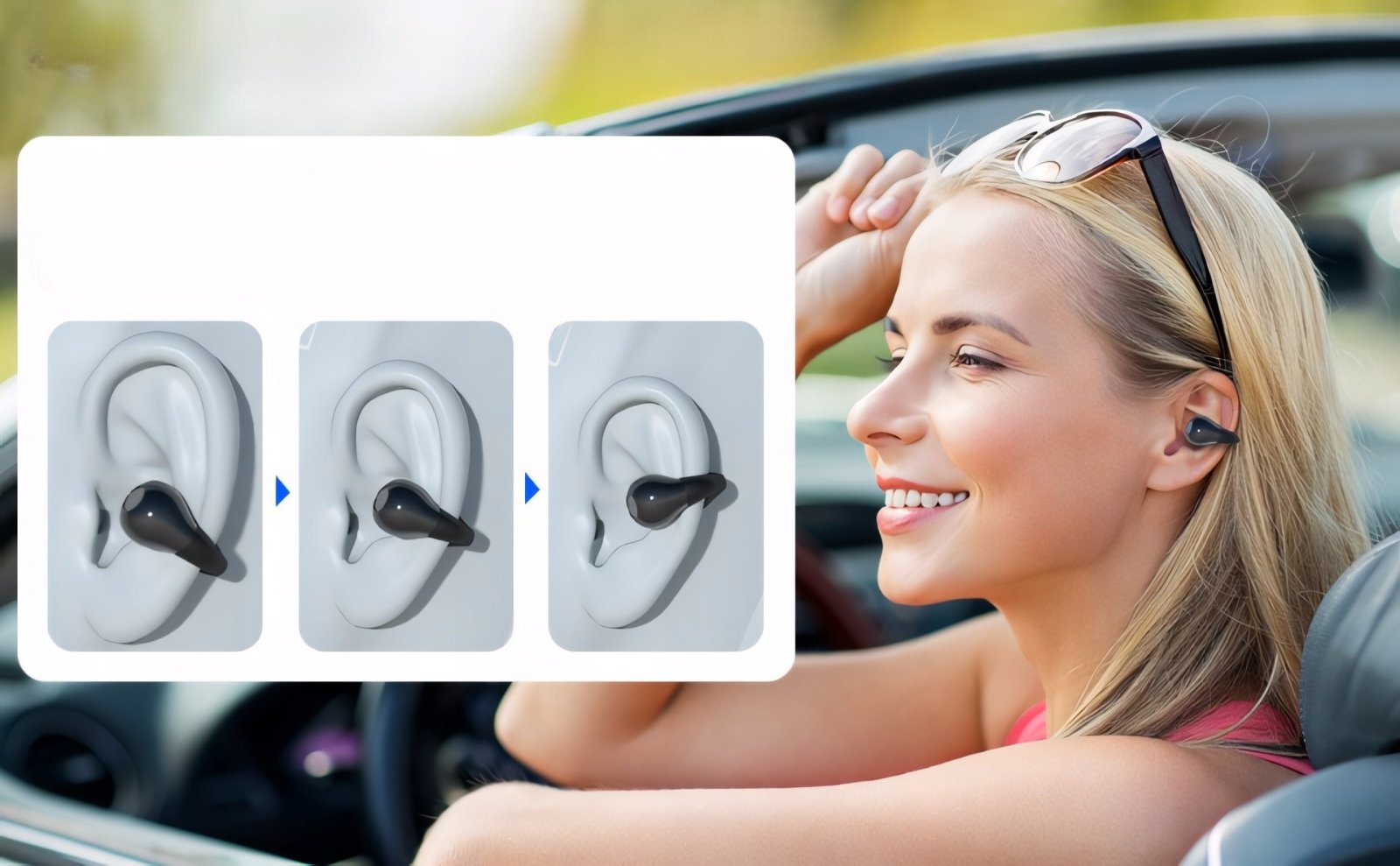 Słuchawki zauszne bluetooth 5.3 przewodnictwo kostne IPX7 | REEVE