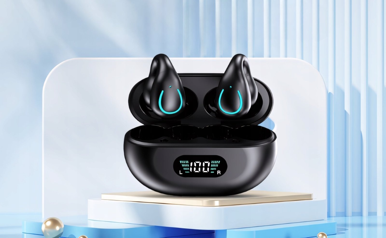 Słuchawki zauszne bluetooth 5.3 przewodnictwo kostne IPX7 | REEVE