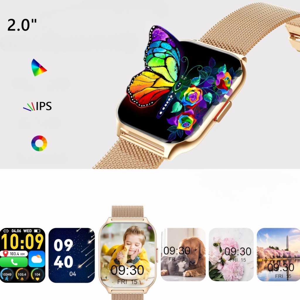 Smartwatch damski różowy 50mm polskie menu IP68 | REEVE