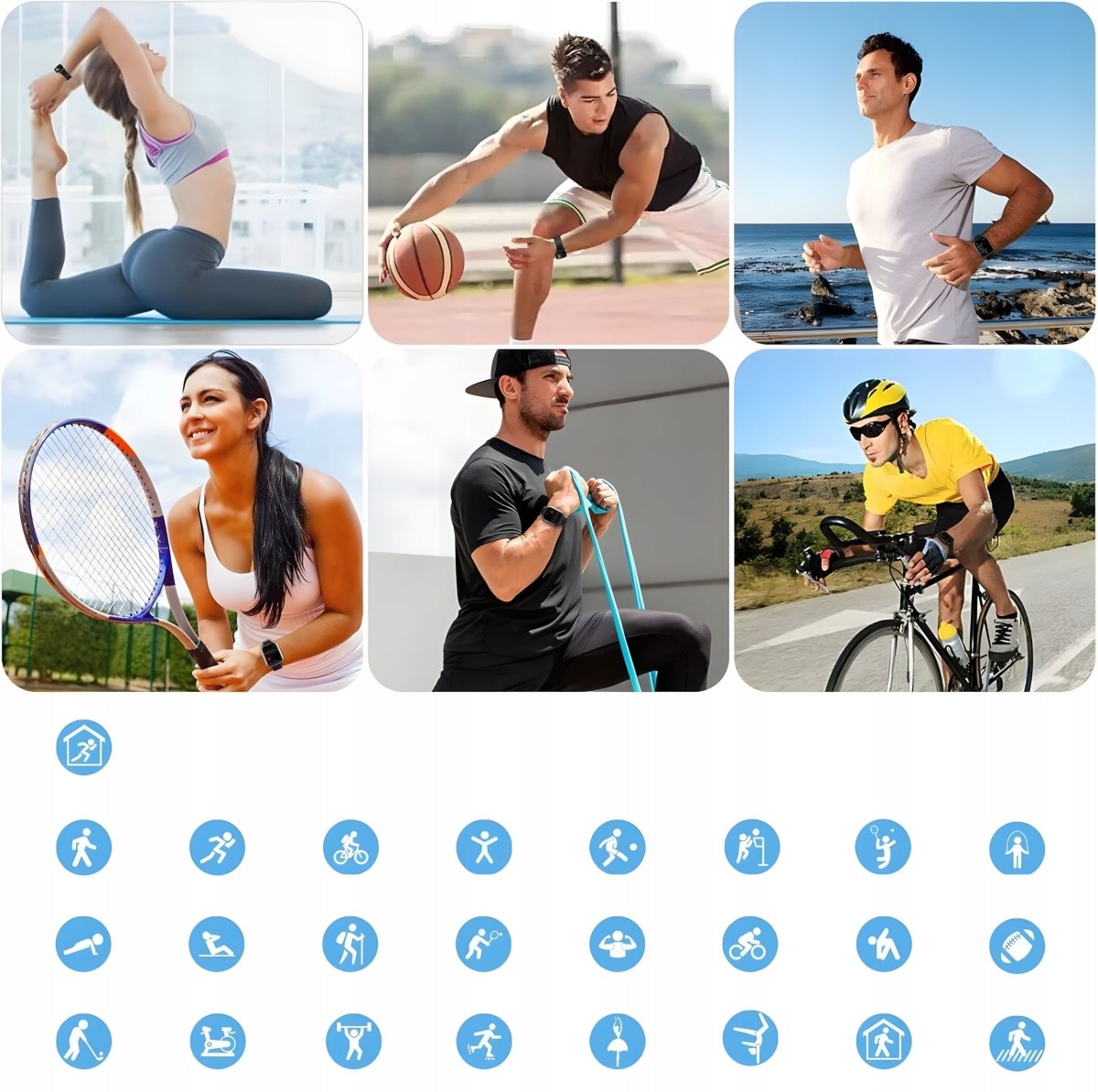 Smartwatch sportowy Q23 GPS pulsometr IP68 | REEVE