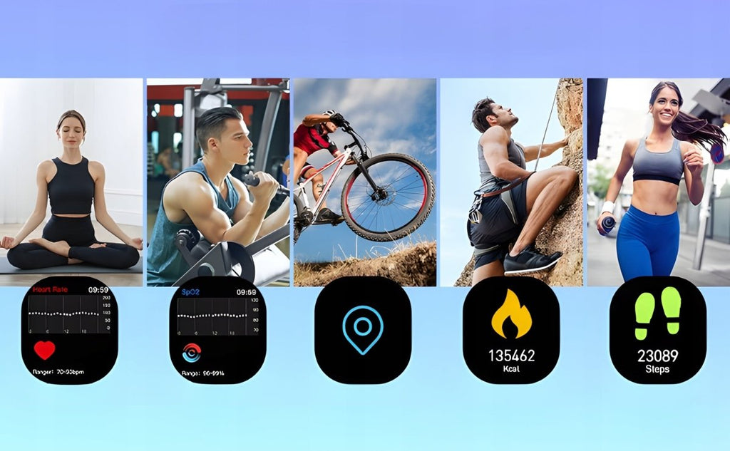 Smartwatch sportowy Q23 GPS pulsometr IP68 | REEVE