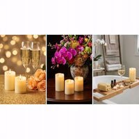 Świeczki LED tealight migoczące, 24 sztuki, ciepły biały | REEVE