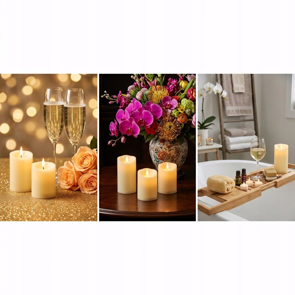 Świeczki LED tealight migoczące, 24 sztuki, ciepły biały | REEVE