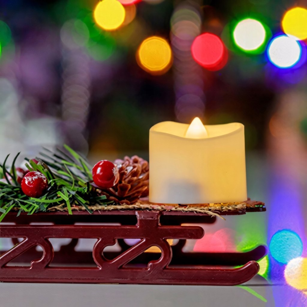 Świeczki LED tealight migoczące, 24 sztuki, ciepły biały | REEVE