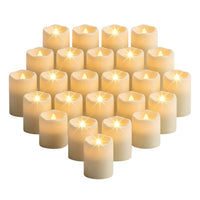 Świeczki LED tealight migoczące, 24 sztuki, ciepły biały | REEVE