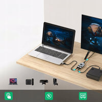 Switch HDMI dwukierunkowy 4K 60 Hz, 2 × 1 lub 1 × 2, aluminium | REEVE