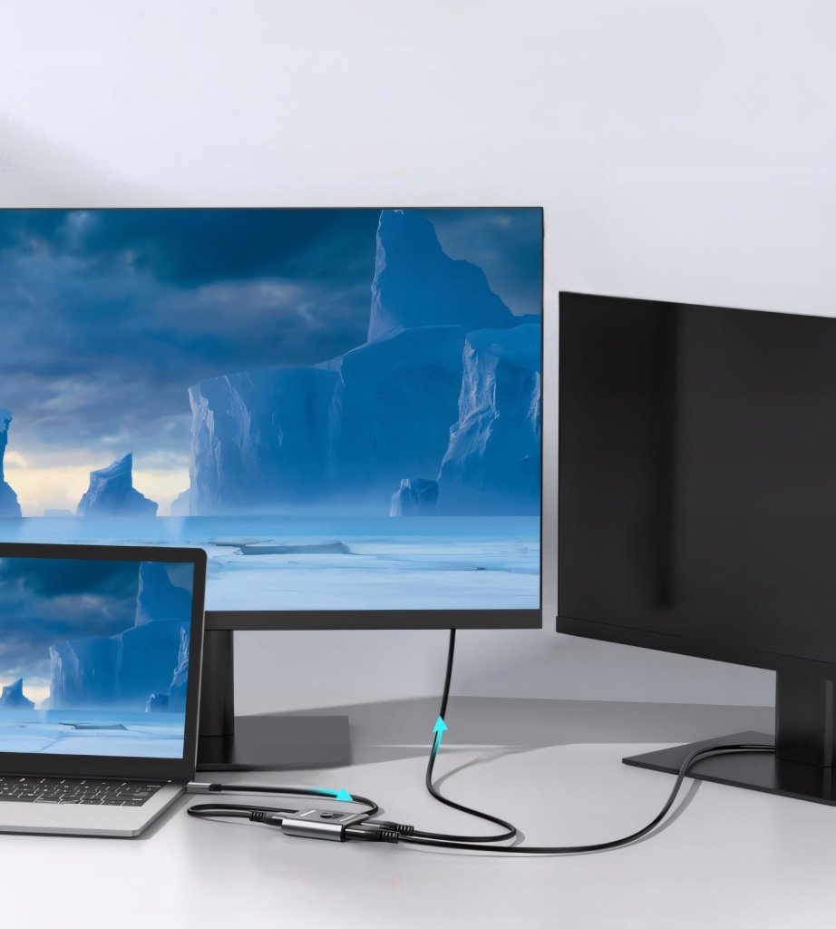 Switch HDMI dwukierunkowy 4K 60 Hz, 2 × 1 lub 1 × 2, aluminium | REEVE