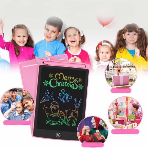 Tablet graficzny LCD 8.5" różowy dla dzieci 2+ | REEVE