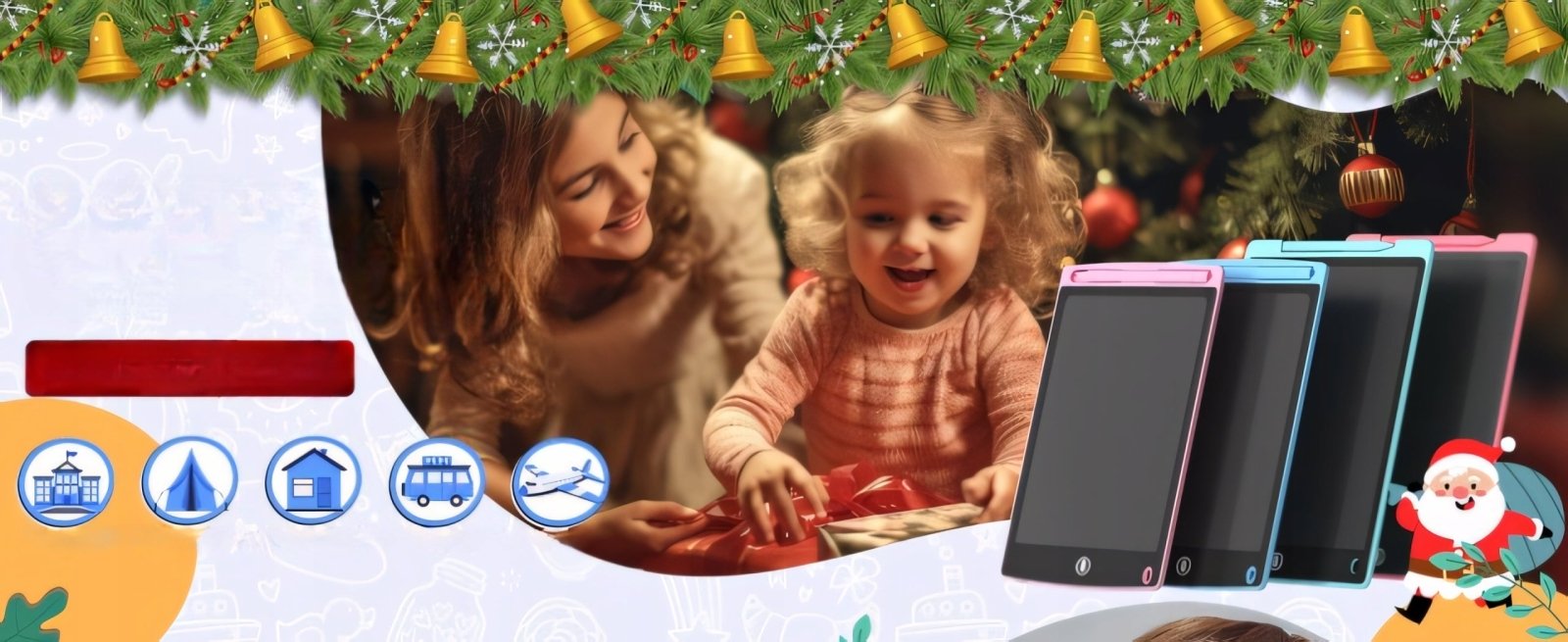 Tablet graficzny znikopis dla dzieci 8,5" niebieski | REEVE