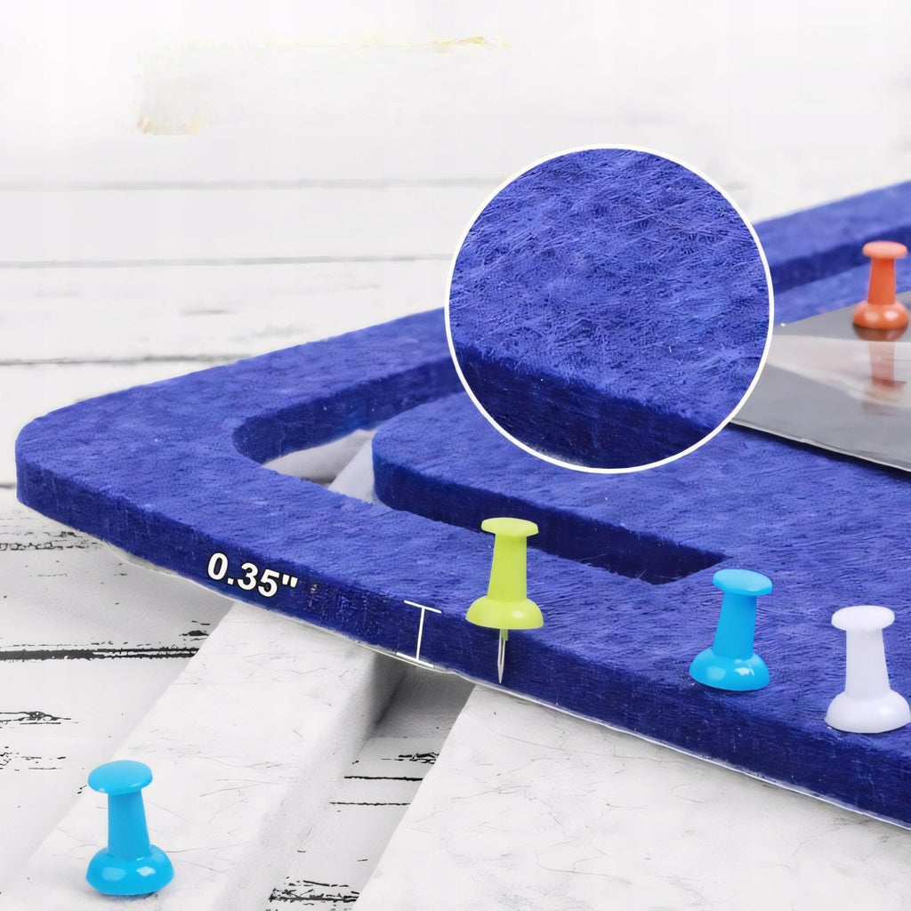 Tablica filcowa 79x56 cm niebieska samoprzylepna | REEVE