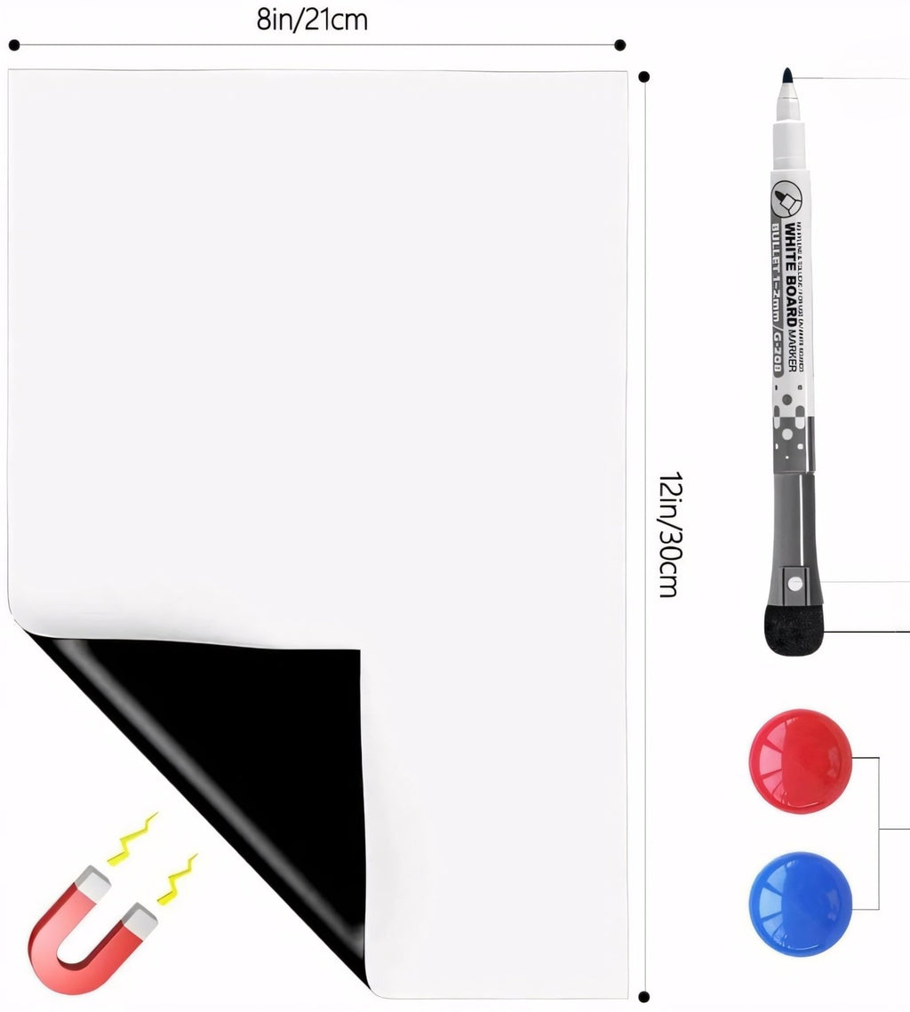 Tablica magnetyczna A4 30x20cm + marker | REEVE