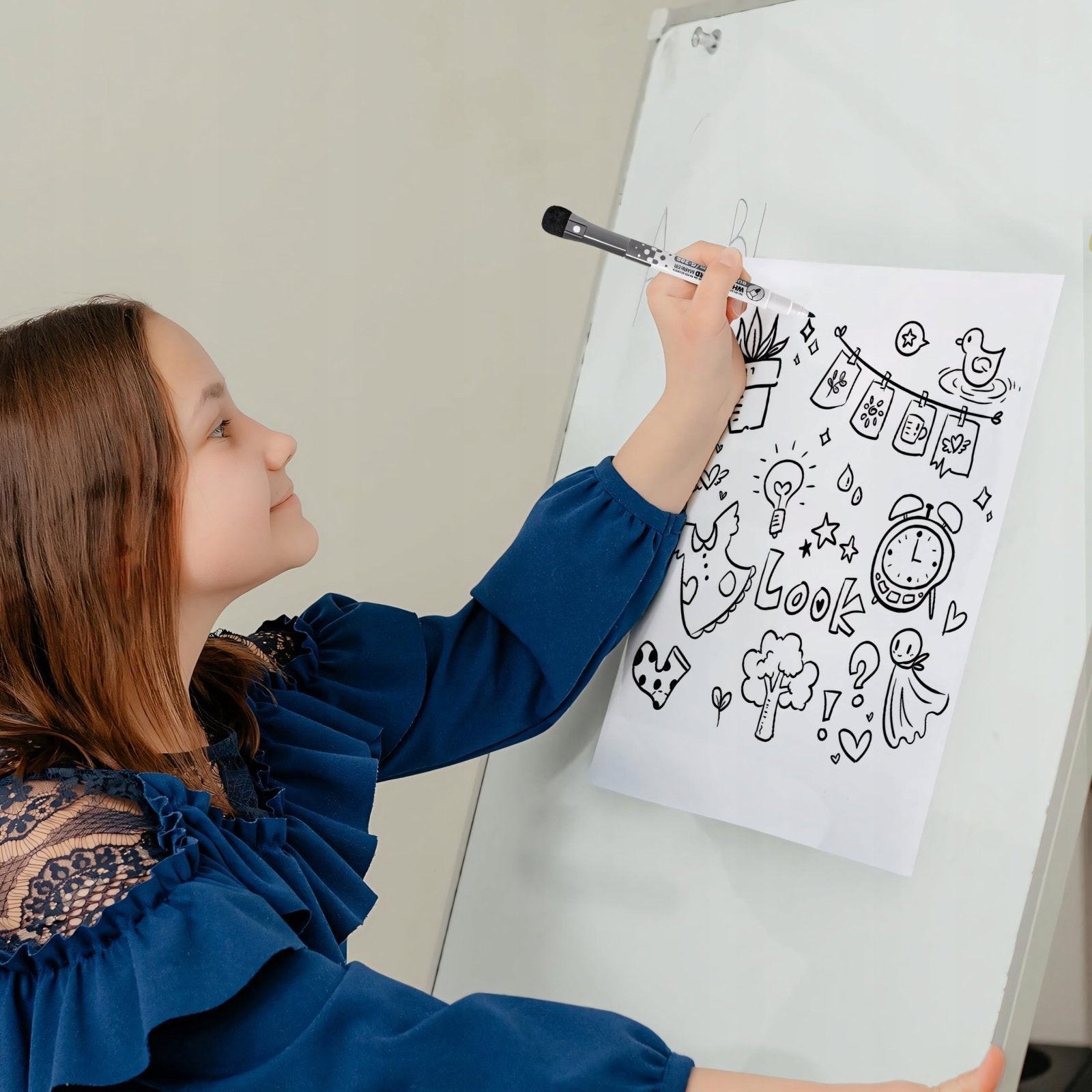 Tablica magnetyczna A4 30x20cm + marker | REEVE