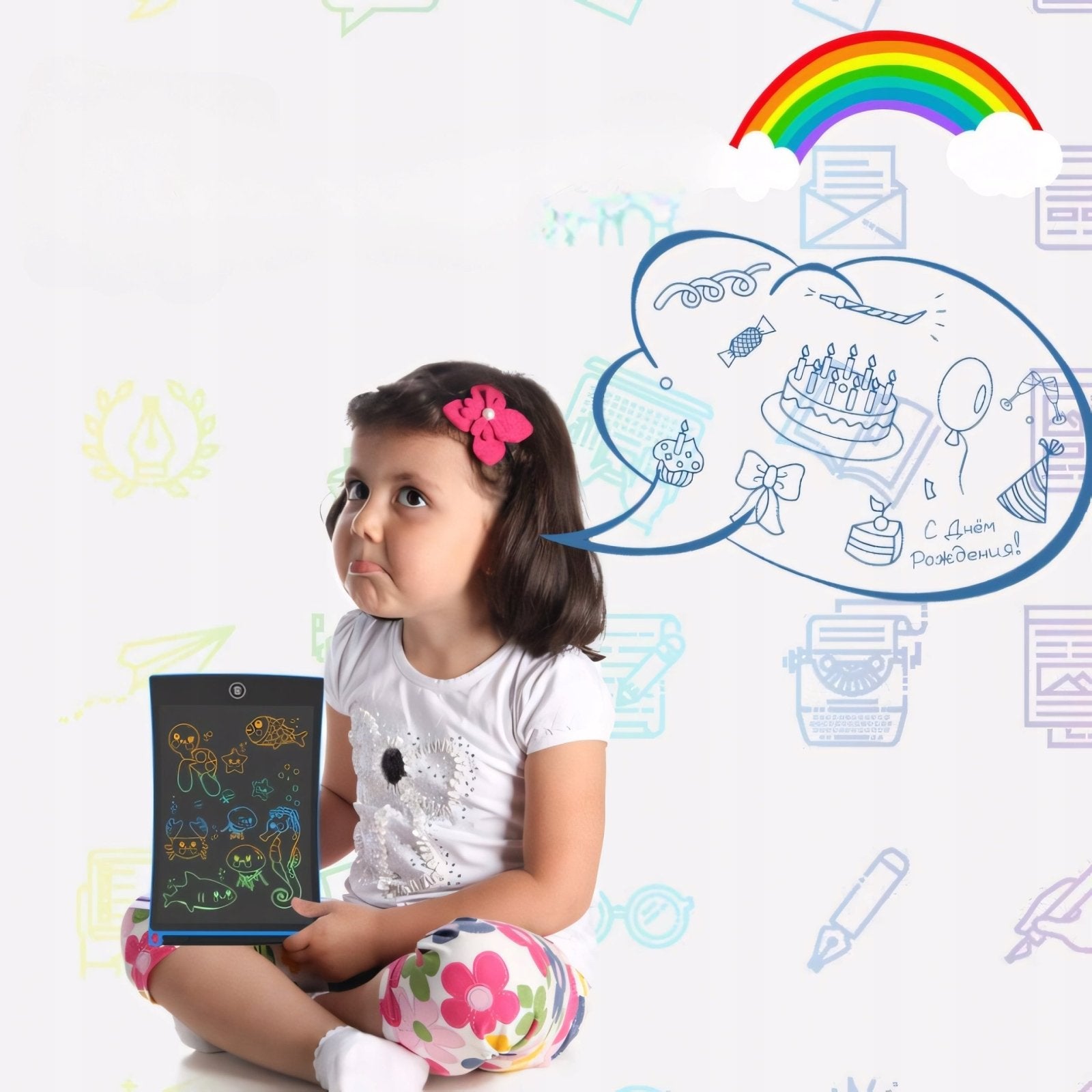 Tablica Znikopis LCD 8,5" dla Dzieci Multikolor | REEVE