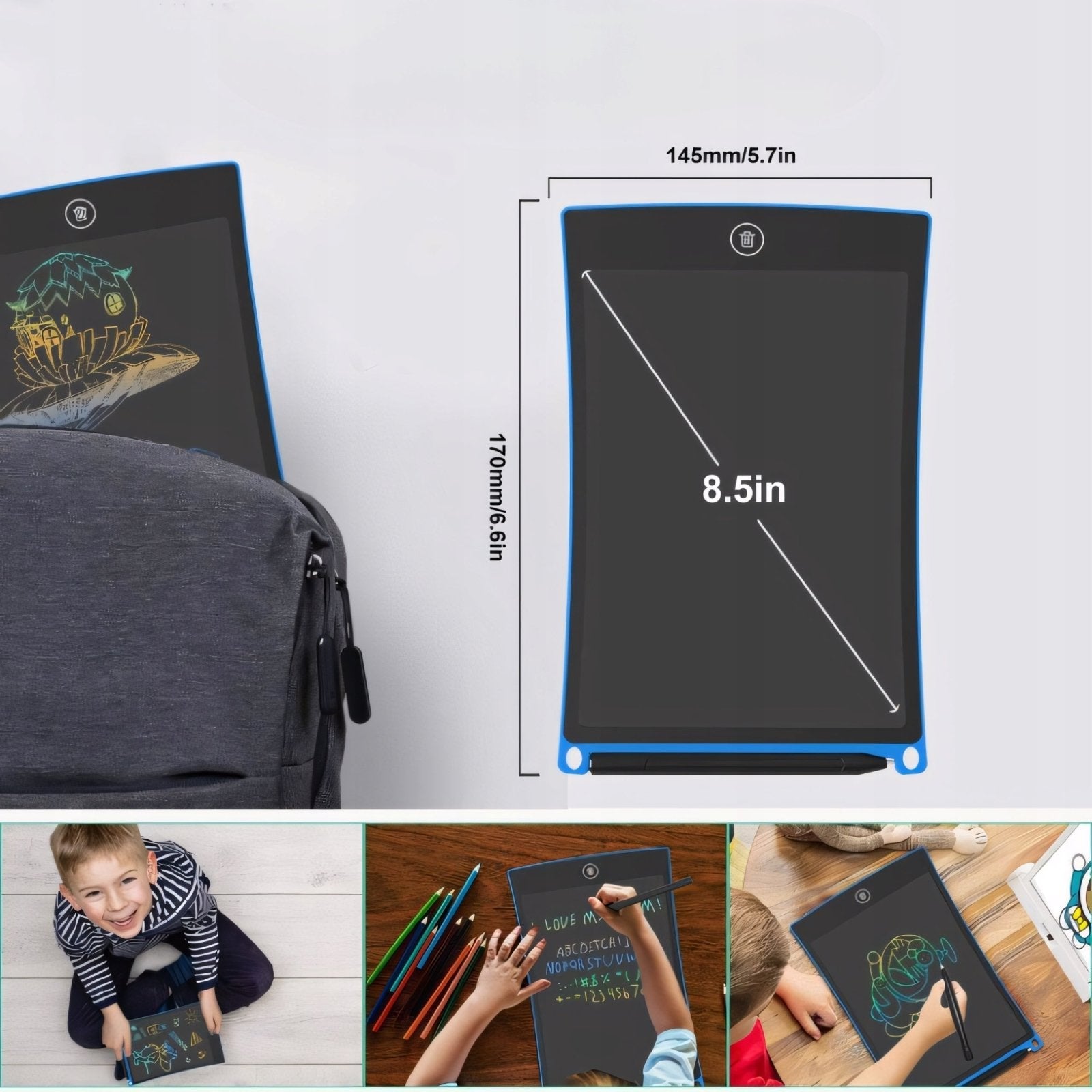 Tablica Znikopis LCD 8,5" dla Dzieci Multikolor | REEVE