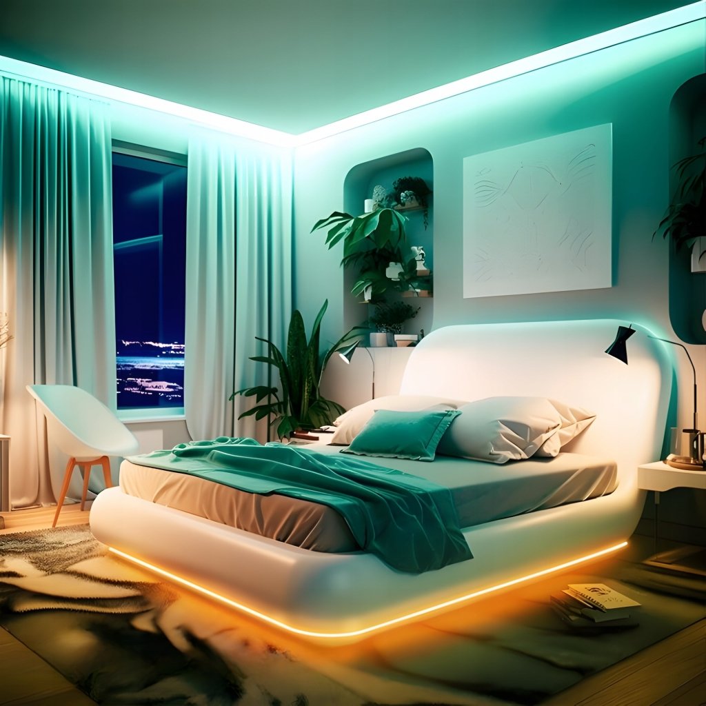 Taśma LED RGB 20 m, 5050, Bluetooth, aplikacja i pilot, IP20 | REEVE