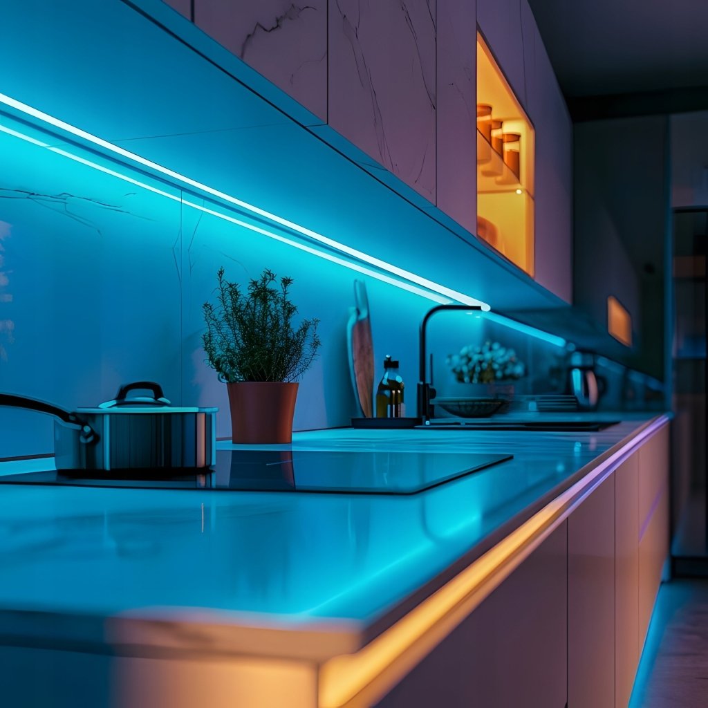 Taśma LED RGB 20 m, 5050, Bluetooth, aplikacja i pilot, IP20 | REEVE