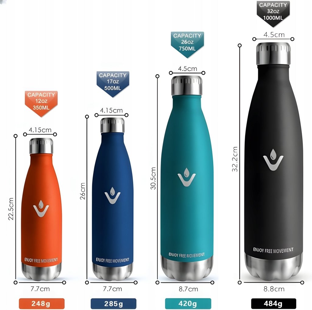 Termos stalowy 1000ml próżniowy butelka termiczna szczelny | REEVE