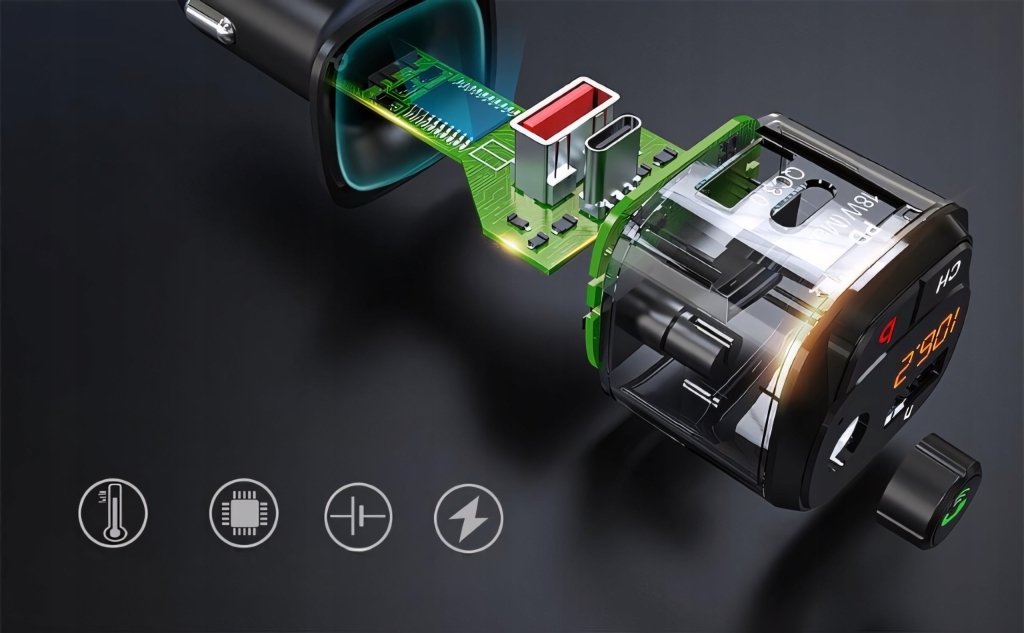 Transmiter FM bluetooth Nulaxy NX12 PD 18W QC3.0 | REEVE