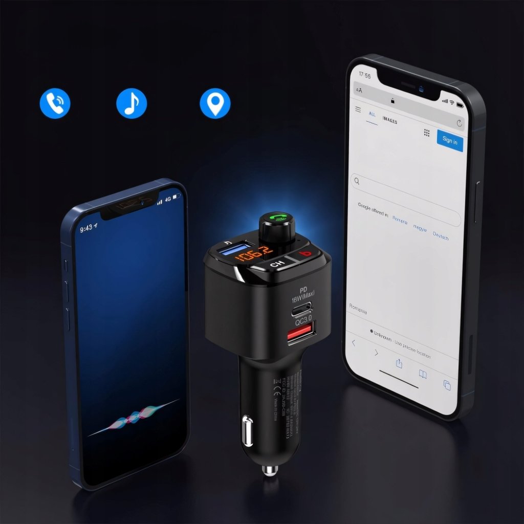 Transmiter FM bluetooth Nulaxy NX12 PD 18W QC3.0 | REEVE