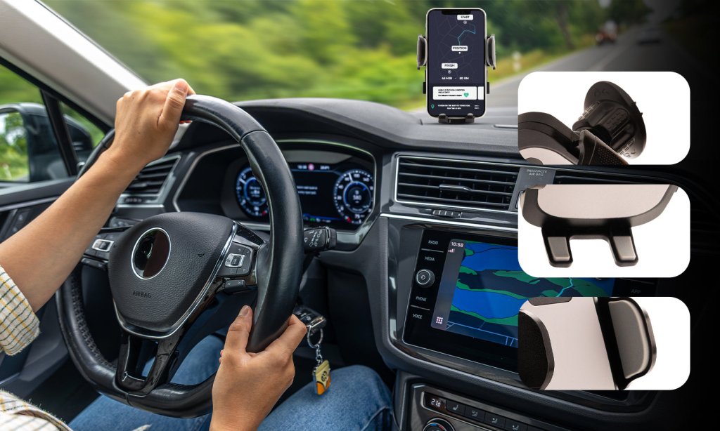 Uchwyt samochodowy na kratkę nawiewu 360° | REEVE