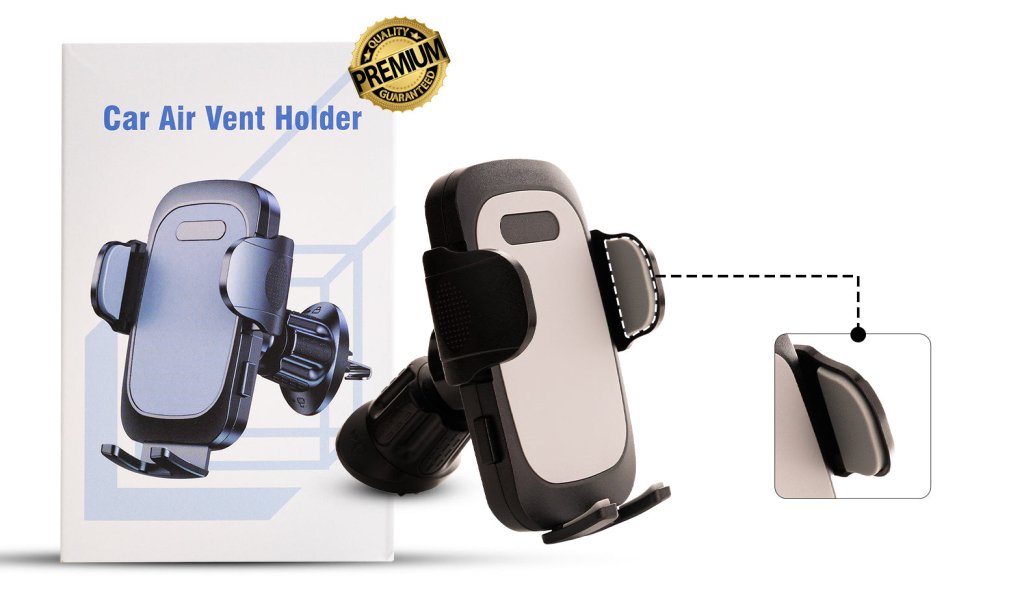 Uchwyt samochodowy na kratkę nawiewu 360° | REEVE