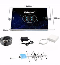 Wzmacniacz sygnału GSM/3G/4G LTE 70 dB z anteną Yagi, 15 m kabla | REEVE