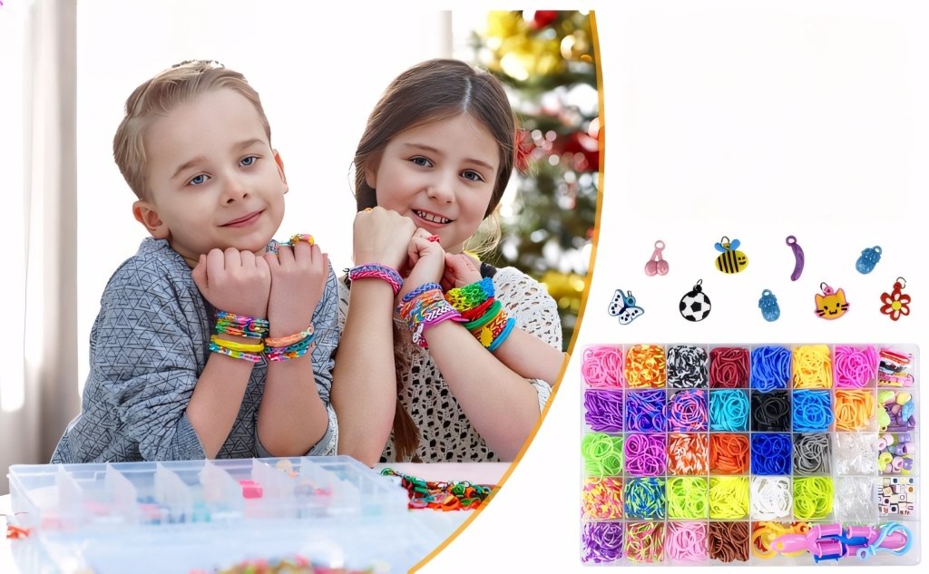 Zestaw DIY bransoletki 2700 gumek 30 kolorów | REEVE