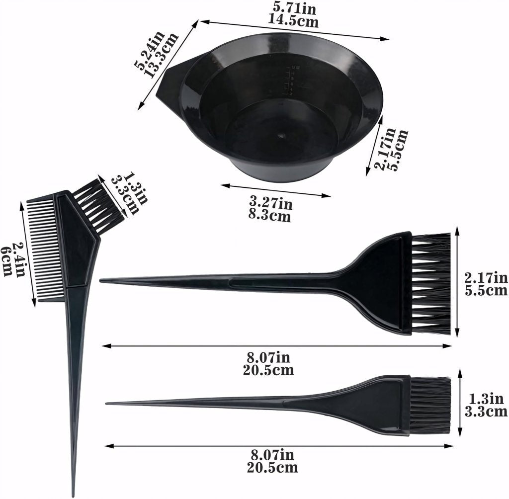 Zestaw do farbowania włosów 24 szt duży | REEVE