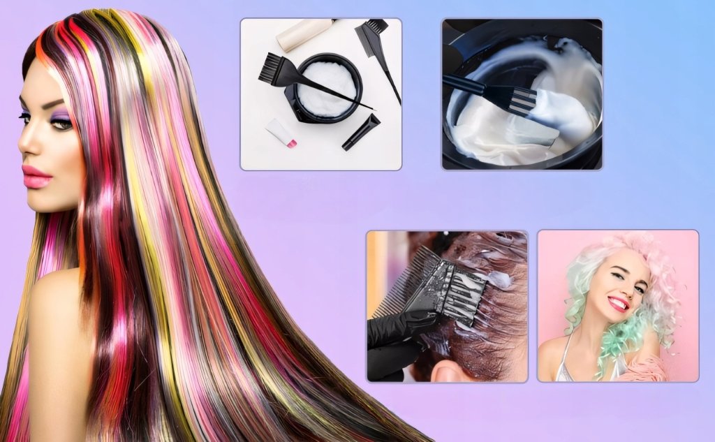 Zestaw do farbowania włosów 24 szt duży | REEVE