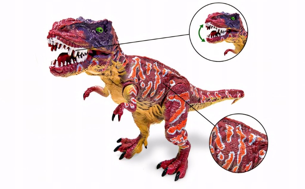 Zestaw figurek dinozaury 20szt ruchome duże T - Rex tyranozaur | REEVE