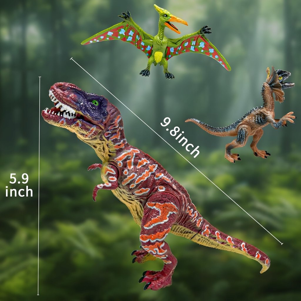 Zestaw figurek dinozaury 20szt ruchome duże T - Rex tyranozaur | REEVE